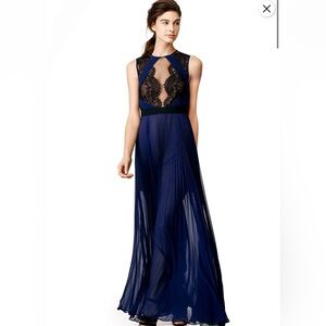 Bcbg maxazria Cortney dress - Blue and Black Lace Evening Gown